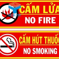 Bộ Nội quy Tiêu lệnh PCCC - Cấm lửa & Cấm hút thuốc (Có cấp lẻ)