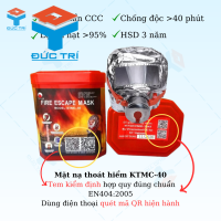 Mặt nạ phòng độc , mặt nạ phòng chống khí độc - đạt tiêu chuẩn về PCCC KTMC-40