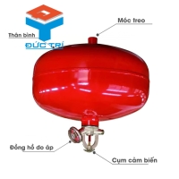 Bình cầu chữa cháy tự động Dragon XZFTBL6 bột ABC 6kg