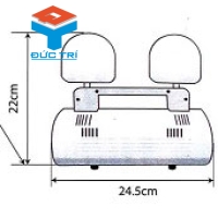 Đèn sạc chiếu sáng khẩn cấp 2 bóng Kentom KT-2200EL