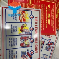 Bộ Nội quy Tiêu lệnh PCCC - Cấm lửa & Cấm hút thuốc (Có cấp lẻ)